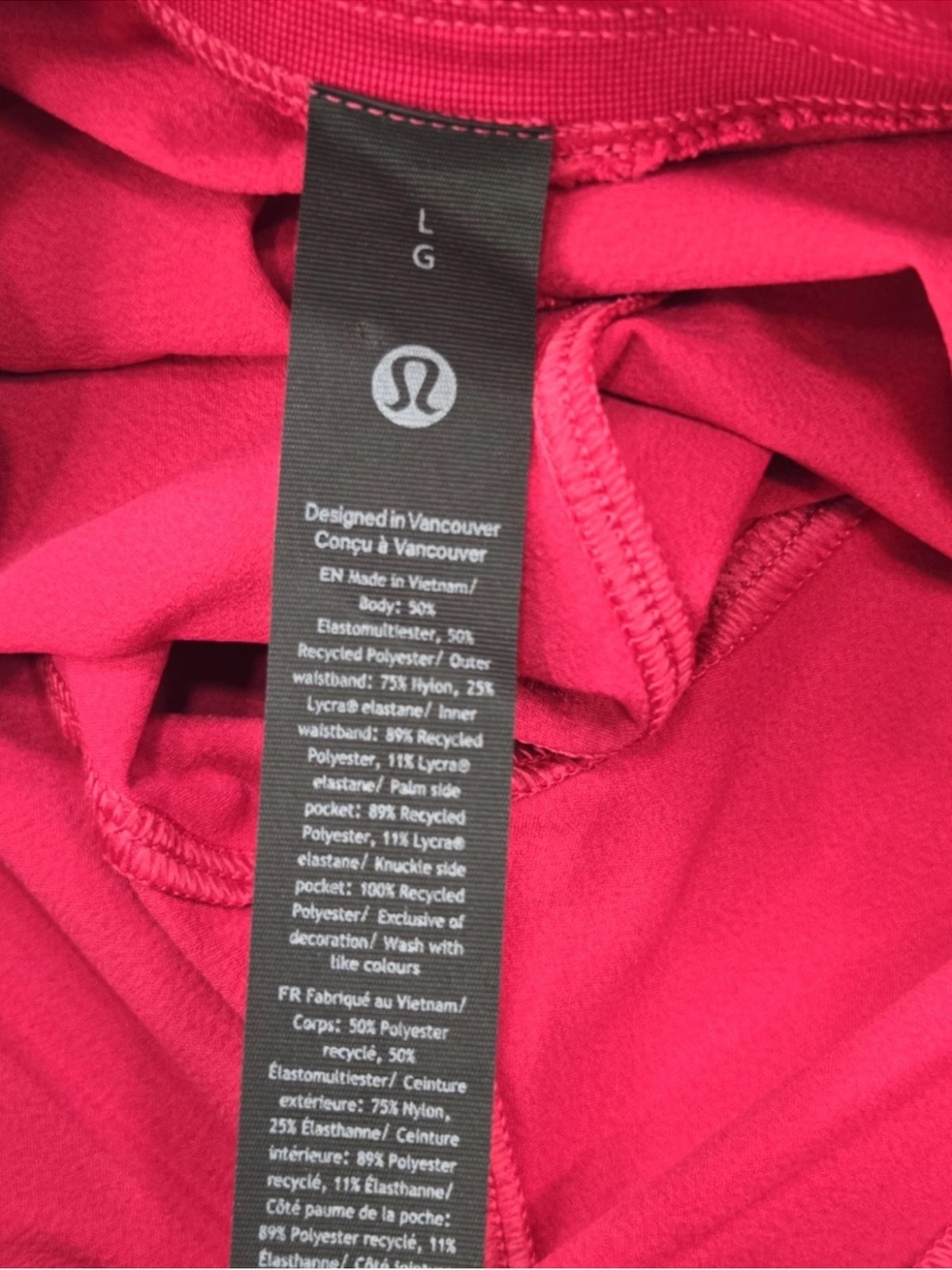 Lululemon Zeroed In Shorts Linerless 7" Athleisure Gym LM7BJ0S Hot Pink Size L - Picture 3 of 10